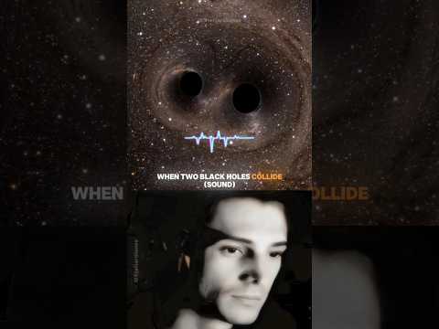 The sound of two black holes colliding #space #blackhole #astronomy